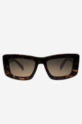 Marsha | Otra Tortoiseshell Thick Cat Eye Brown Tinted Sunglasses