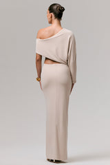 Marlena | Stone Twisted Split Maxi Skirt