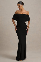 Bowden | Black Bardot Maxi Dress