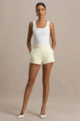 Lina | Cream Tailored Shorts