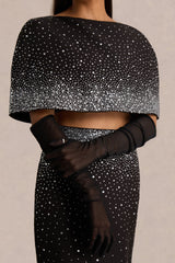 Zyana | Black Mesh Gloves