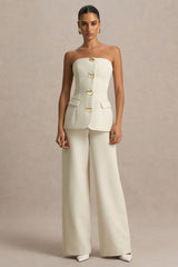 Zoey | Nude Bandeau Jumpsuit