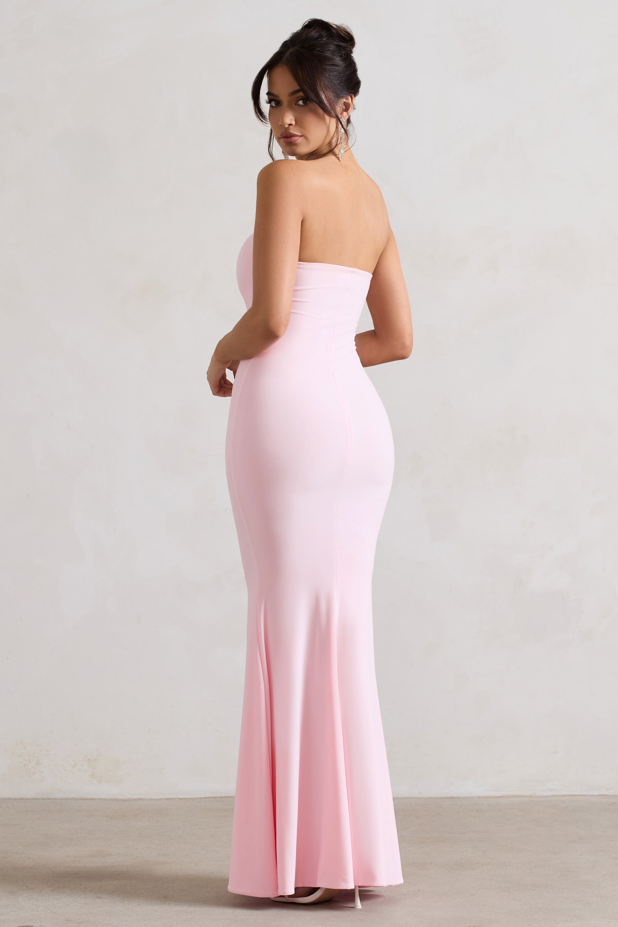 Ceremony | Pink Bandeau  Maxi Dress