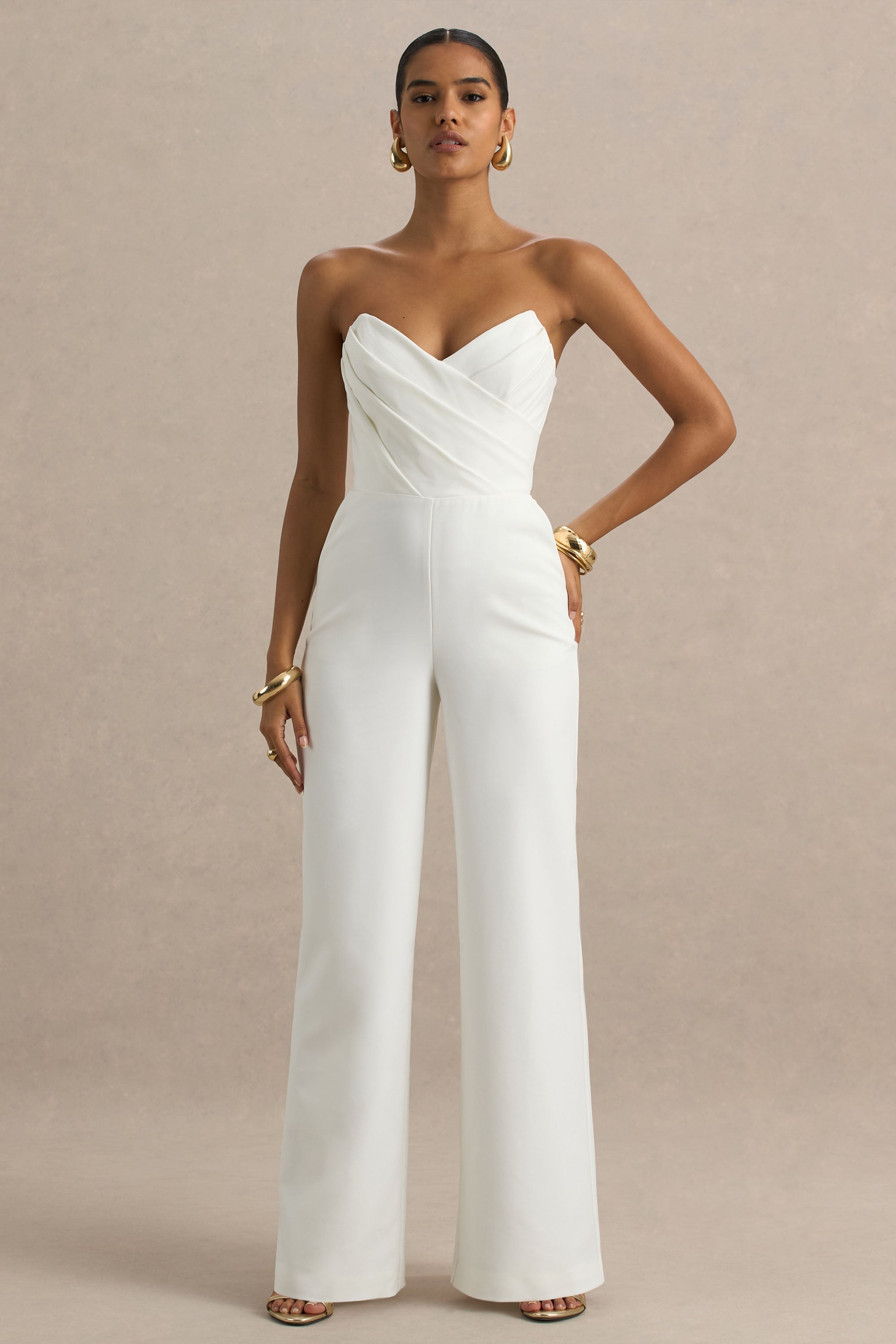 Dainty | White Sweetheart Jumpsuit