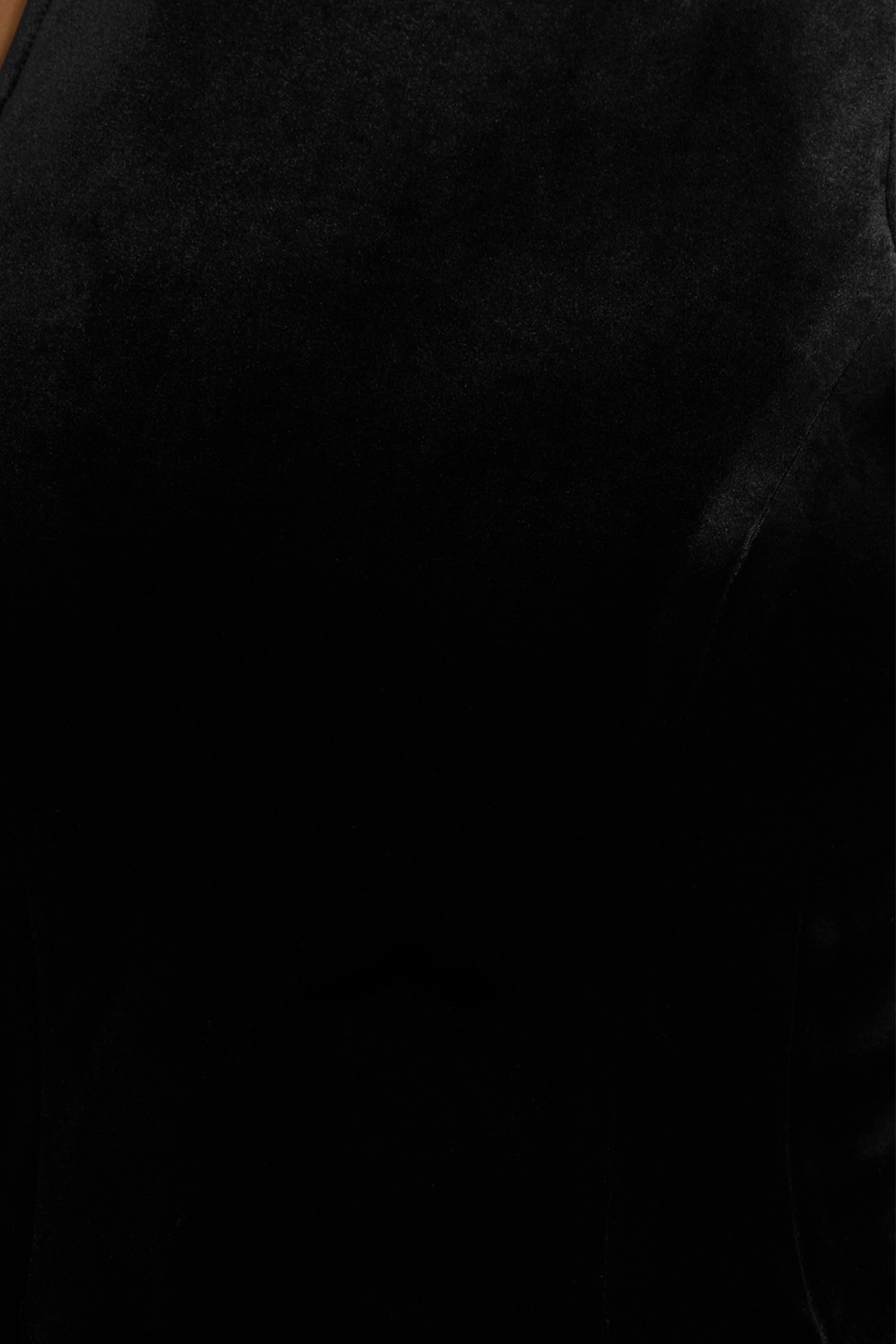 Meva | Black Velvet Hand-Embellished High-Neck Mini Dress