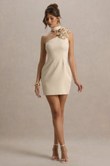 The Social | Lemon Mini Dress With Ruffled Choker