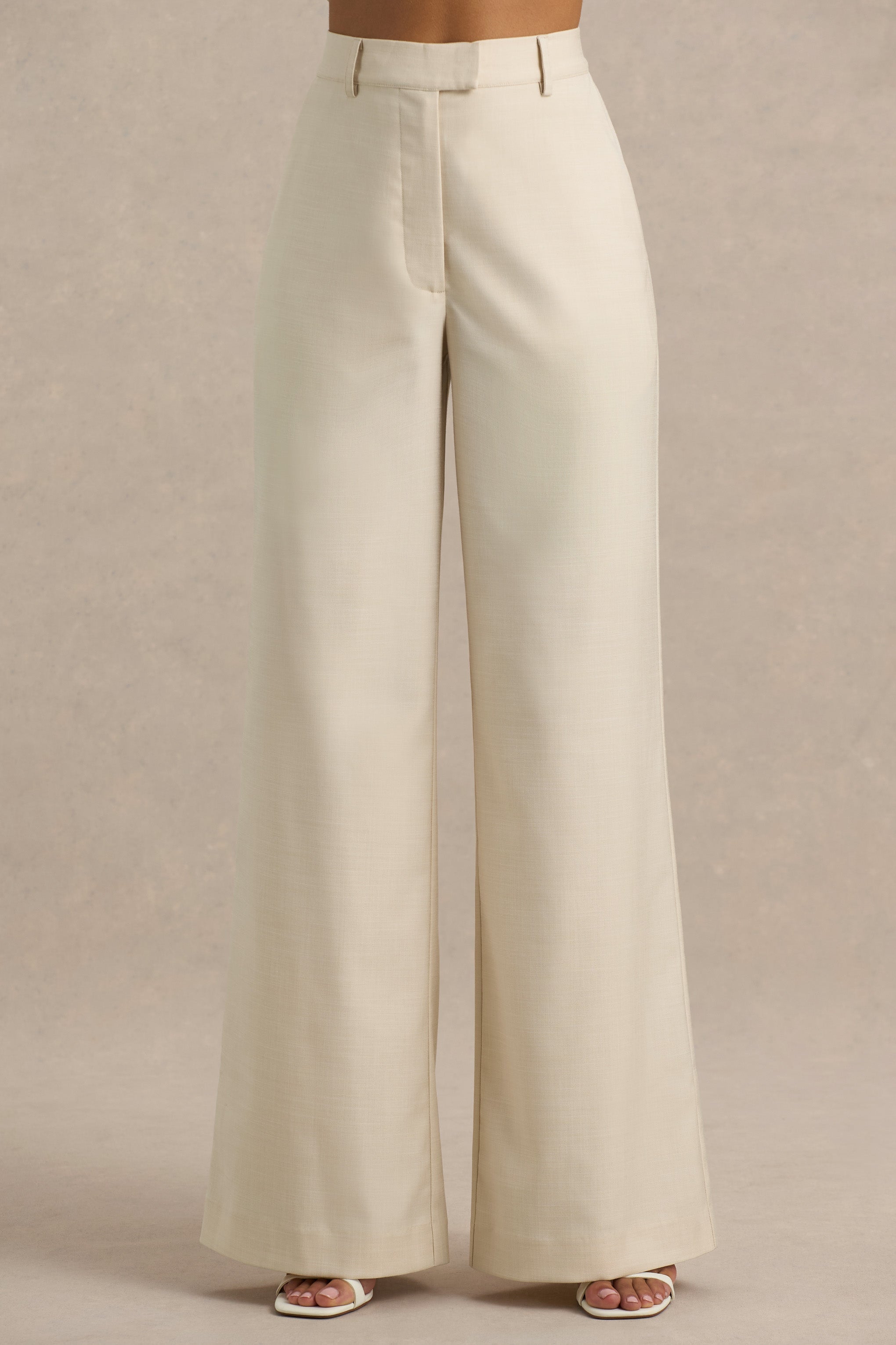 Bellarose | Nude Wide-Leg Trousers