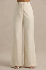 Bellarose | Nude Wide-Leg Trousers