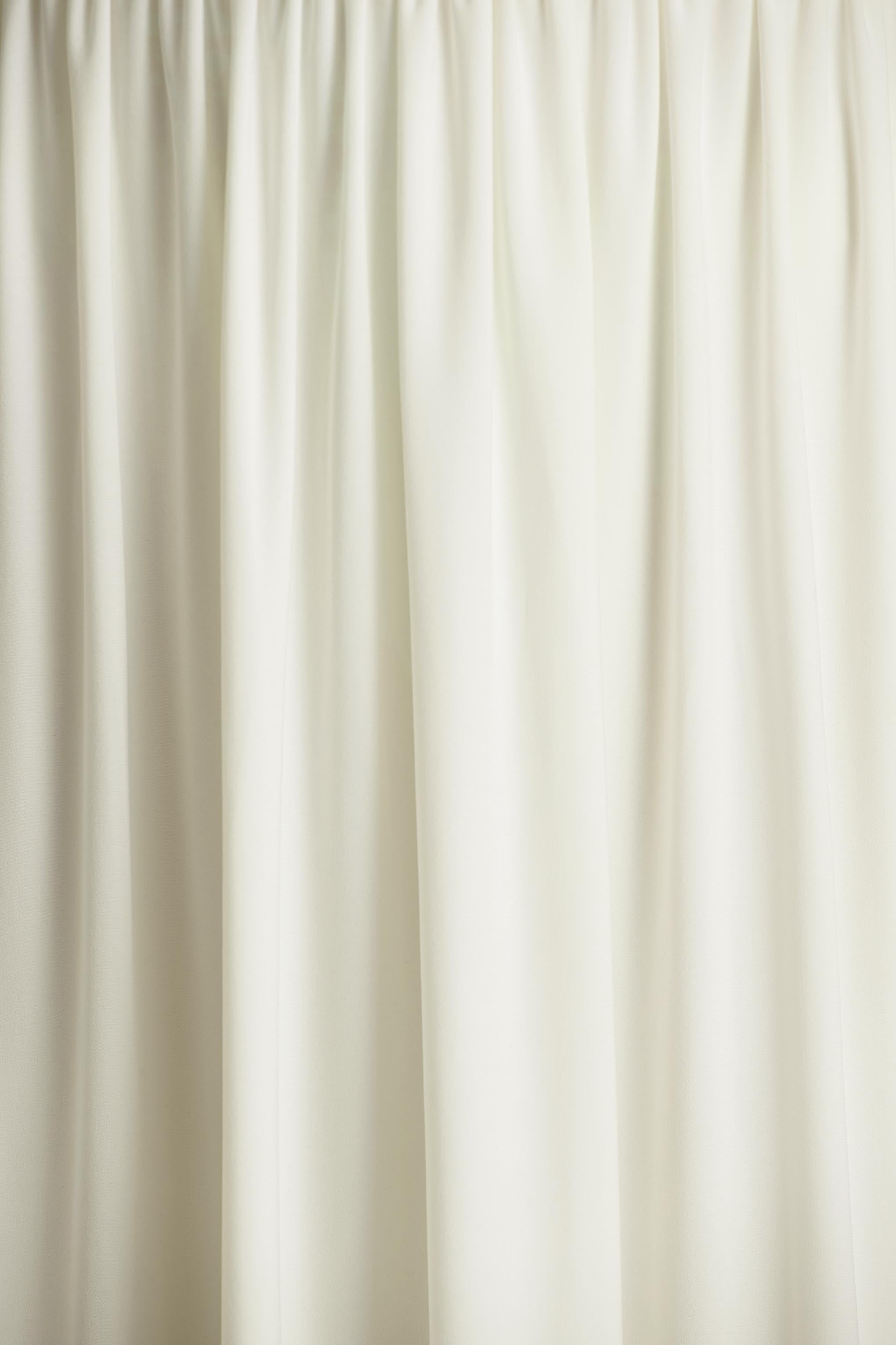 Alexis | Cream Plunge-Neck Midi Dress With Draped And Ruched Detailing