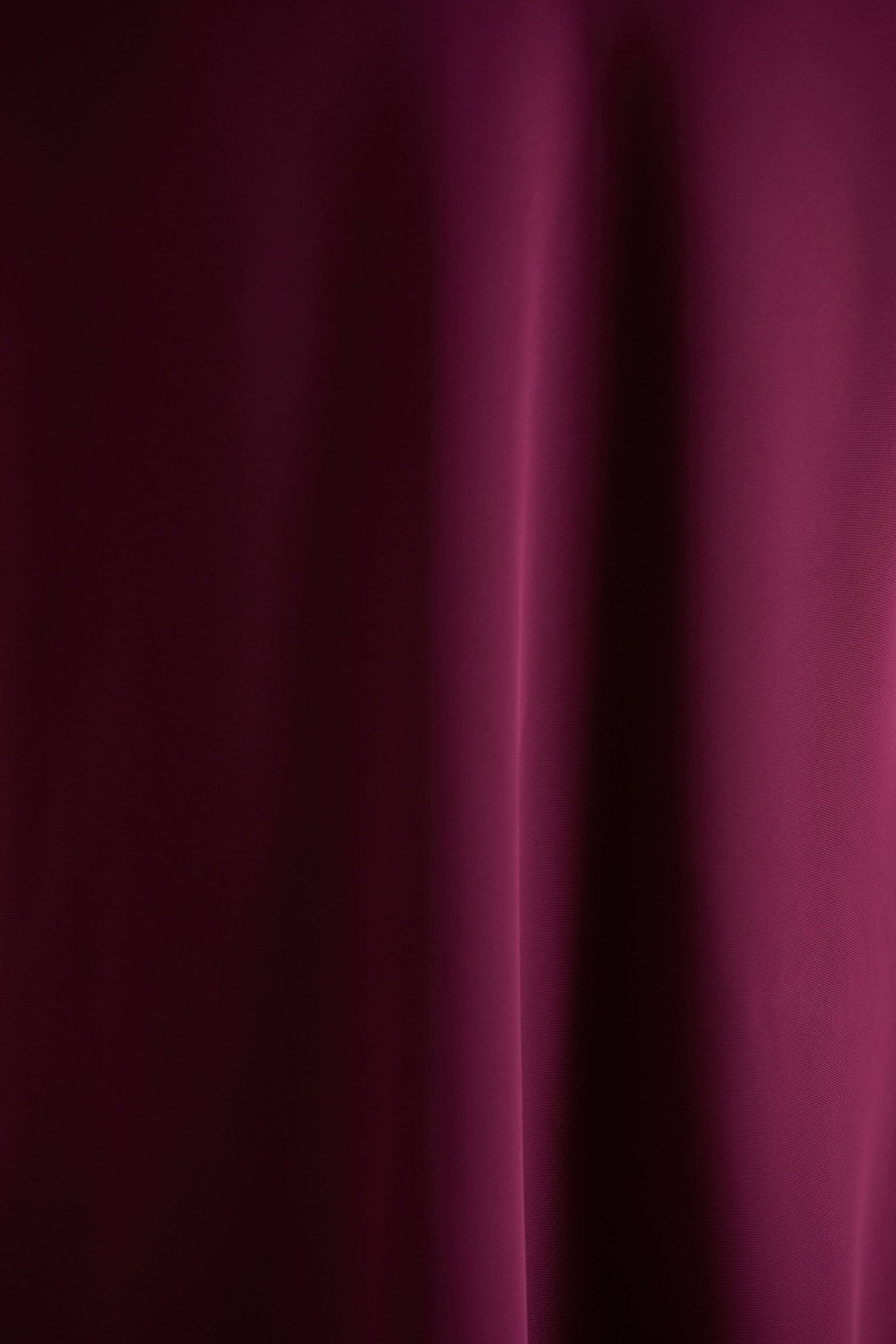 Celina | Burgundy Satin High-Neck Maxi Dress