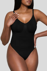 BOOMBA | Black Bodysuit Thong Shapewear