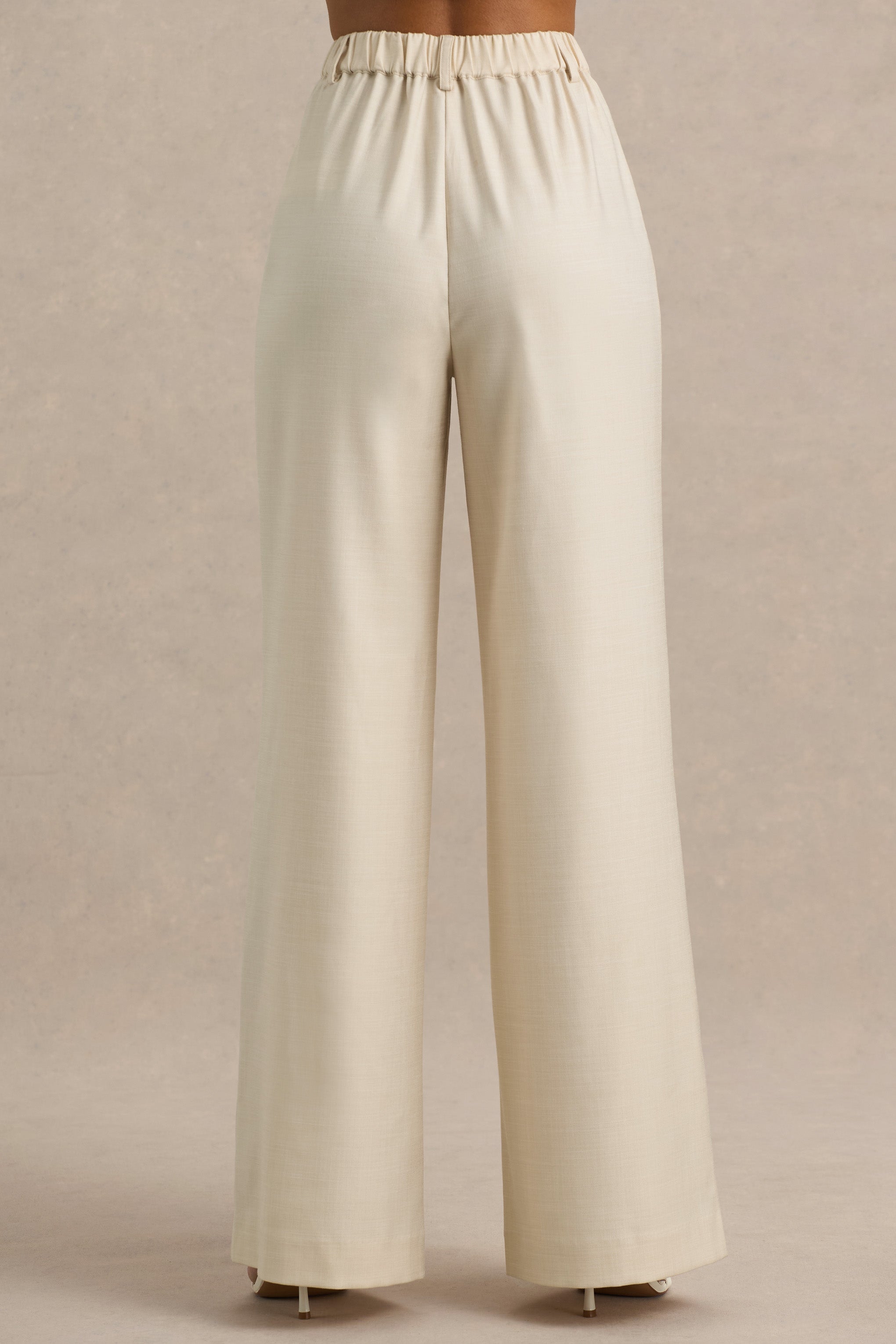 Bellarose | Nude Wide-Leg Trousers