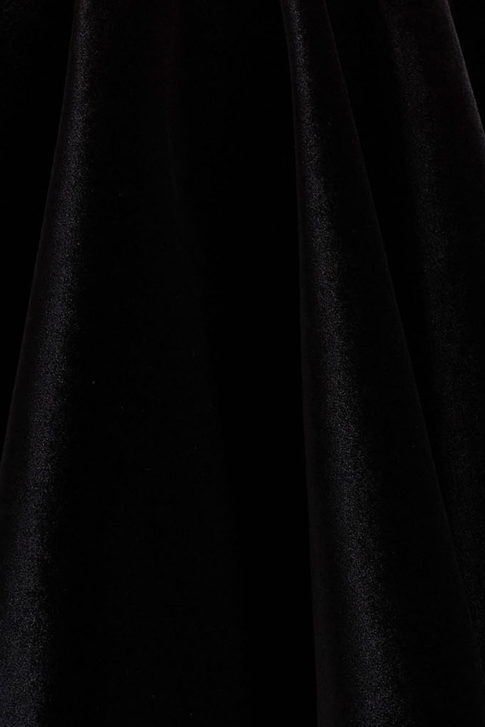 Mirage | Black Velvet Halter-Neck Mini Dress With Skater-Skirt