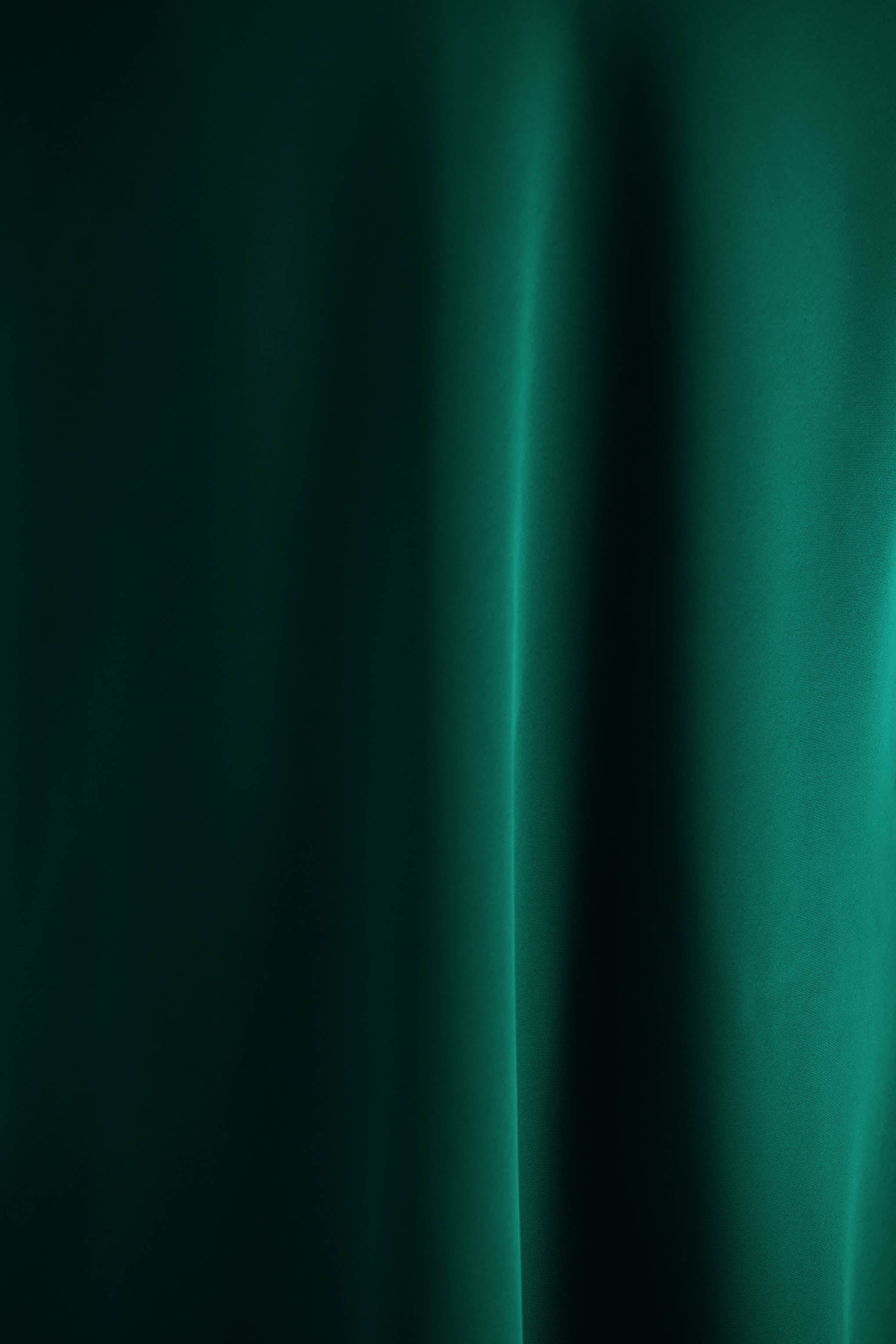 Celina | Bottle Green Satin High-Neck Maxi Dress