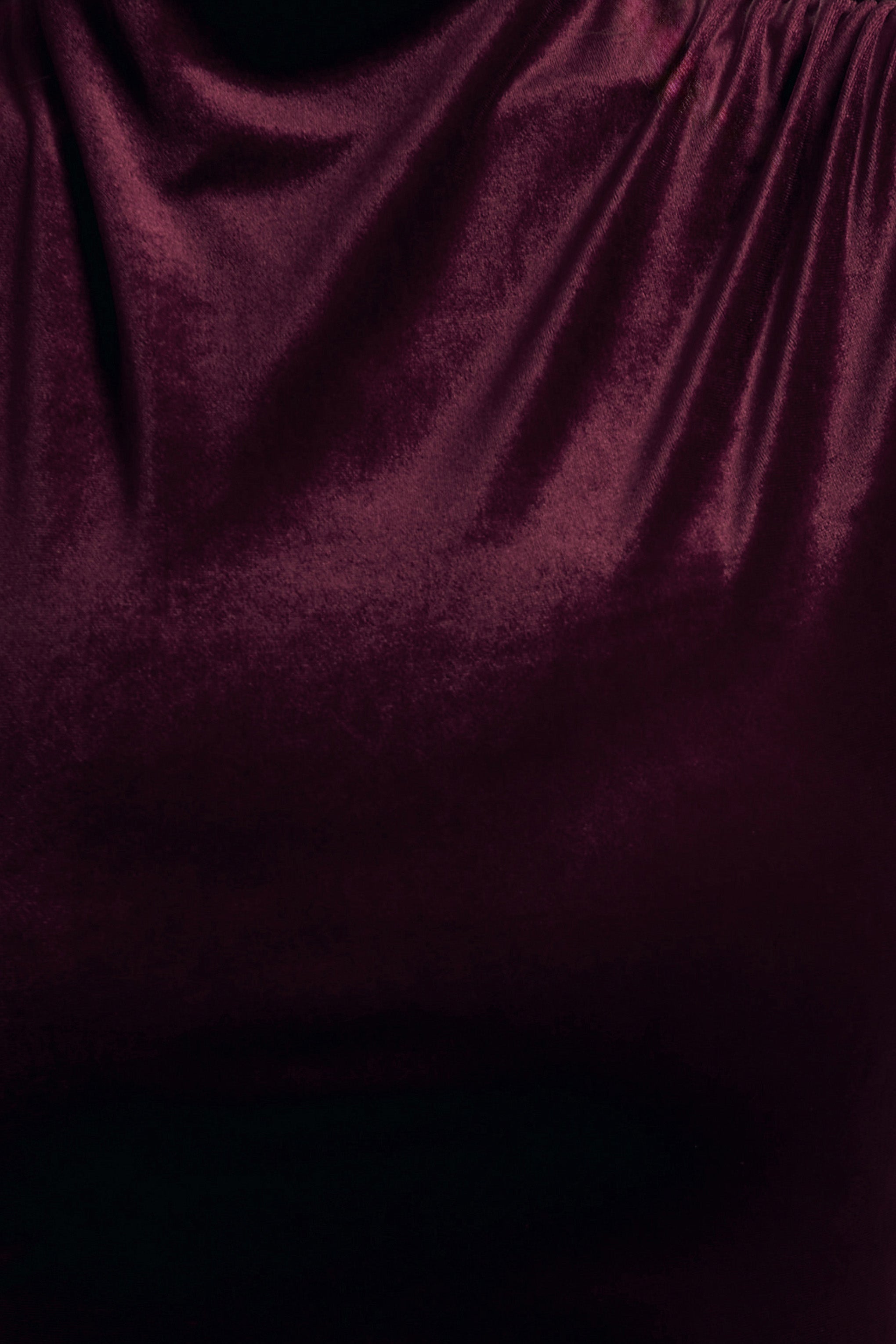 Abilene | Port Velvet High-Neck Split Maxi Dress