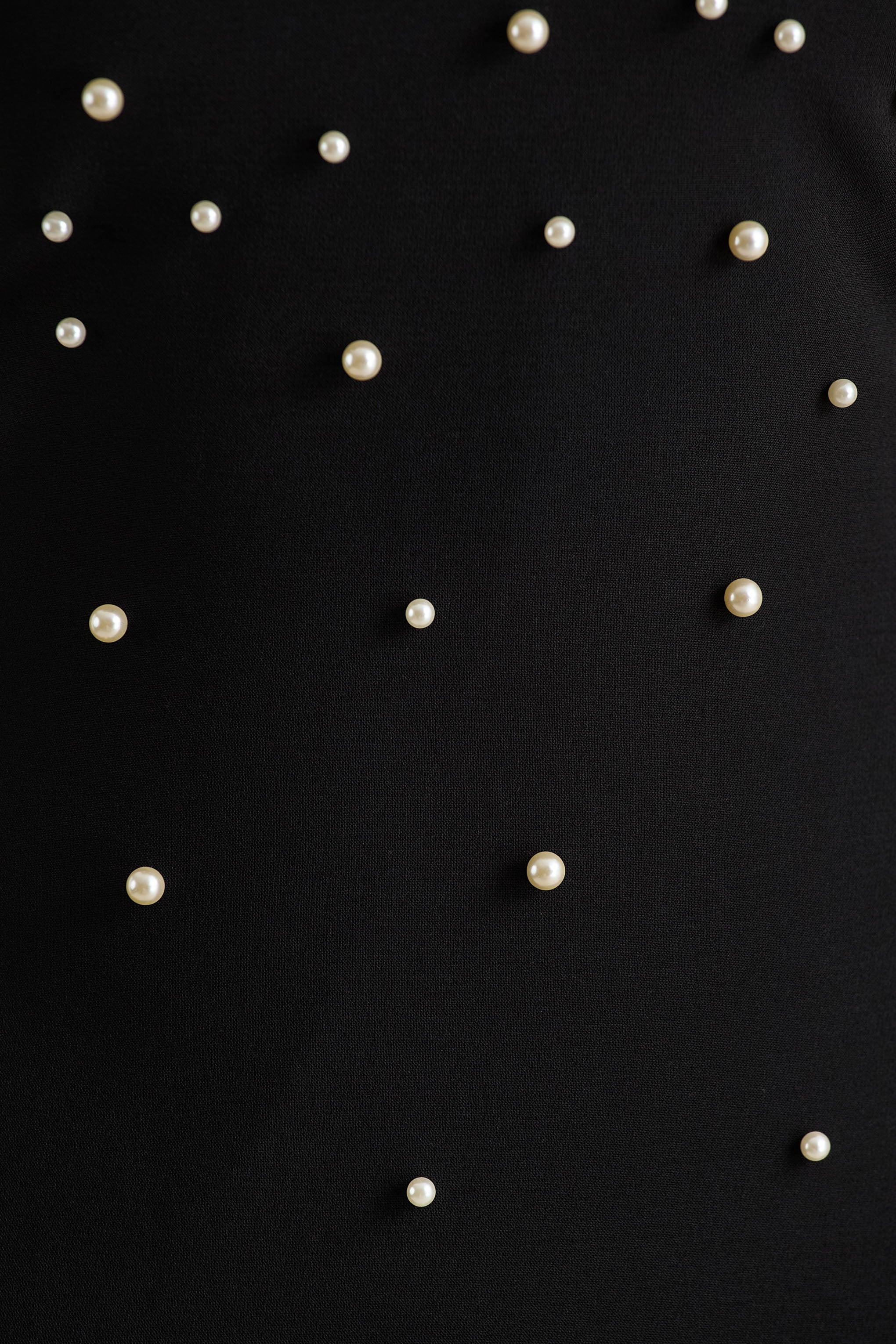 Dani | Black Hand-Embellished Halter-Neck Maxi Dress