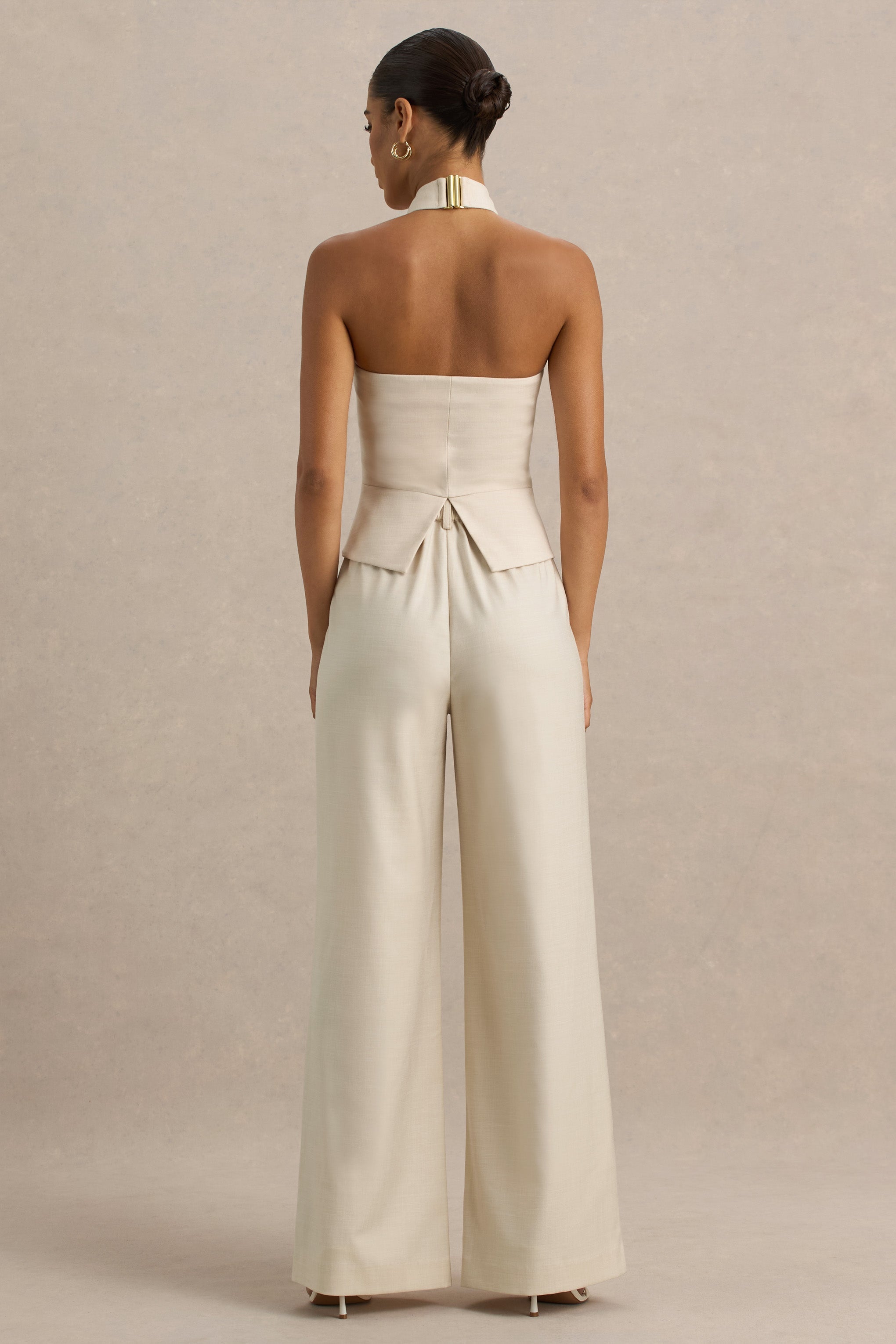 Bellarose | Nude Wide-Leg Trousers