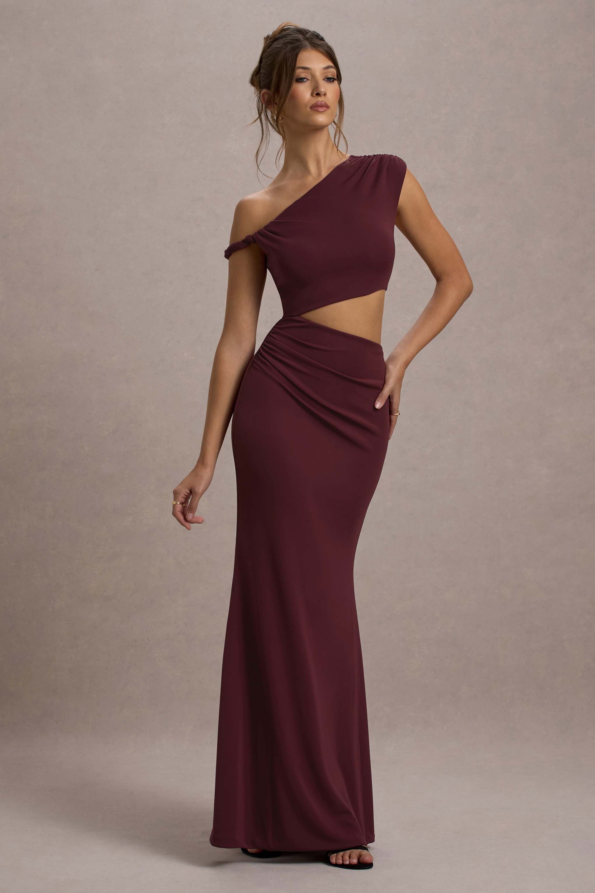 Thaliana | Port Cut-Out Open-Back Maxi Dress