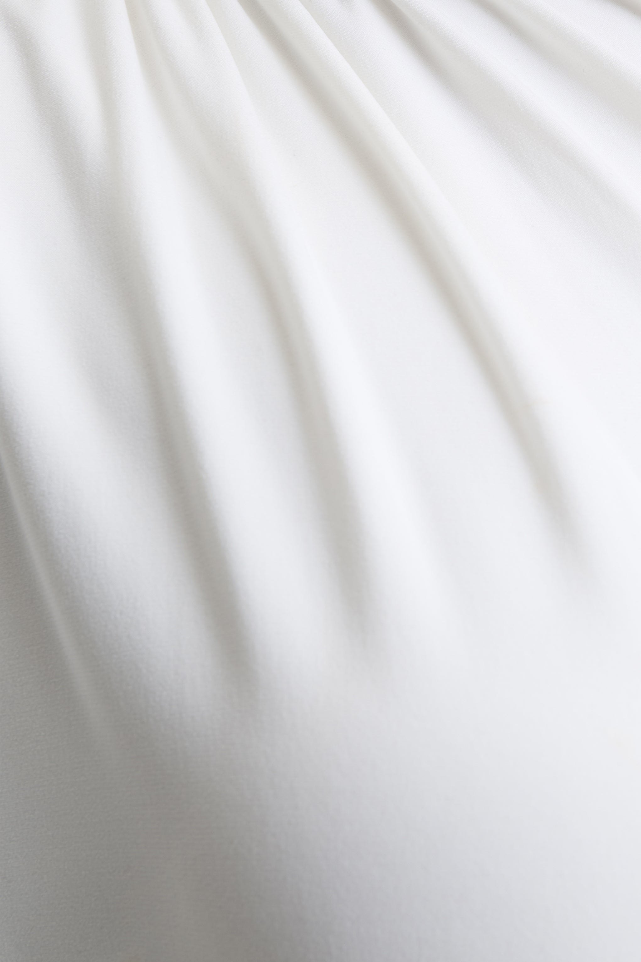 Tropic | White High-Neck Maxi With Long Cape Sleeve