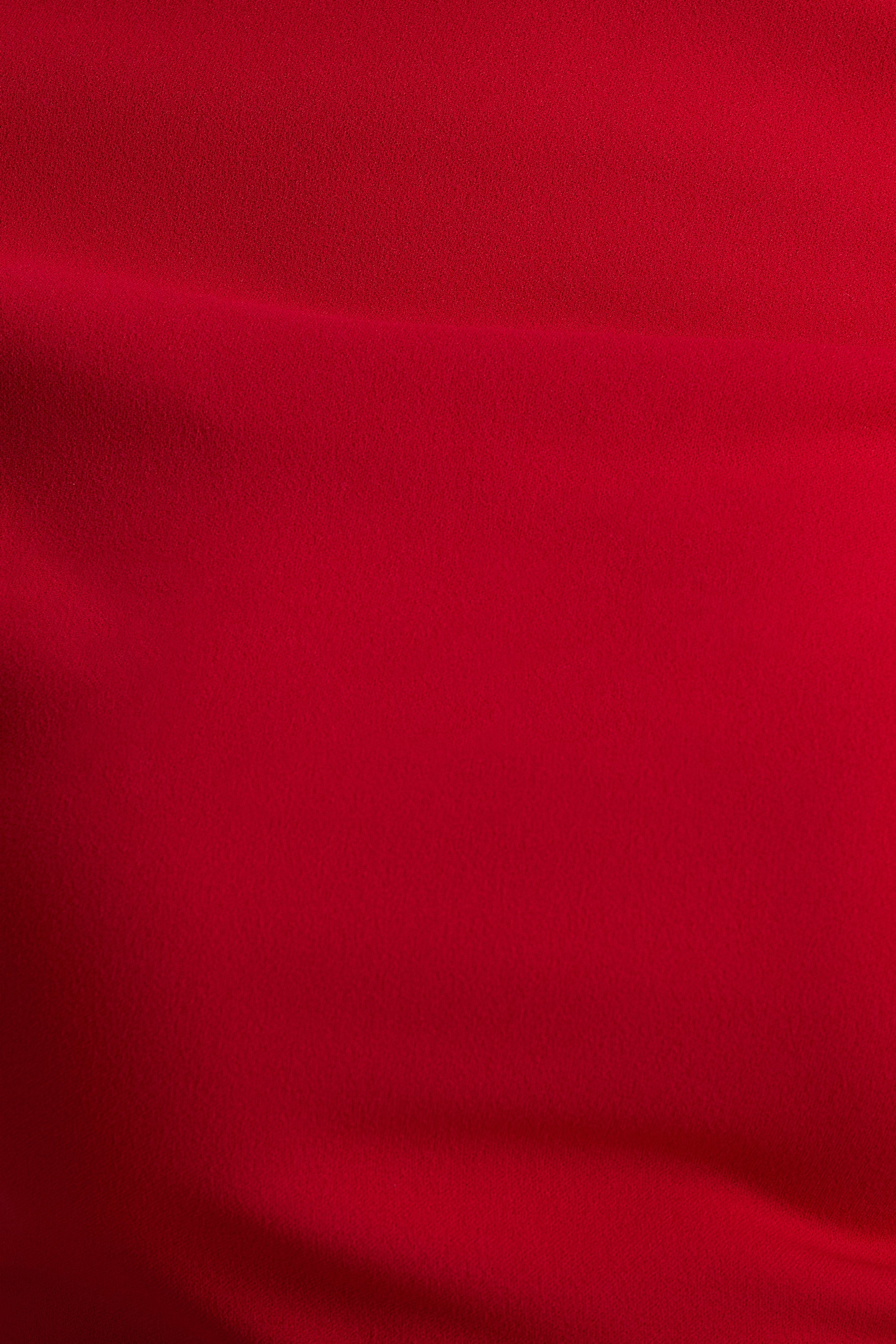 Alexandra | Red Asymmetric-Neck Draped Jumpsuit