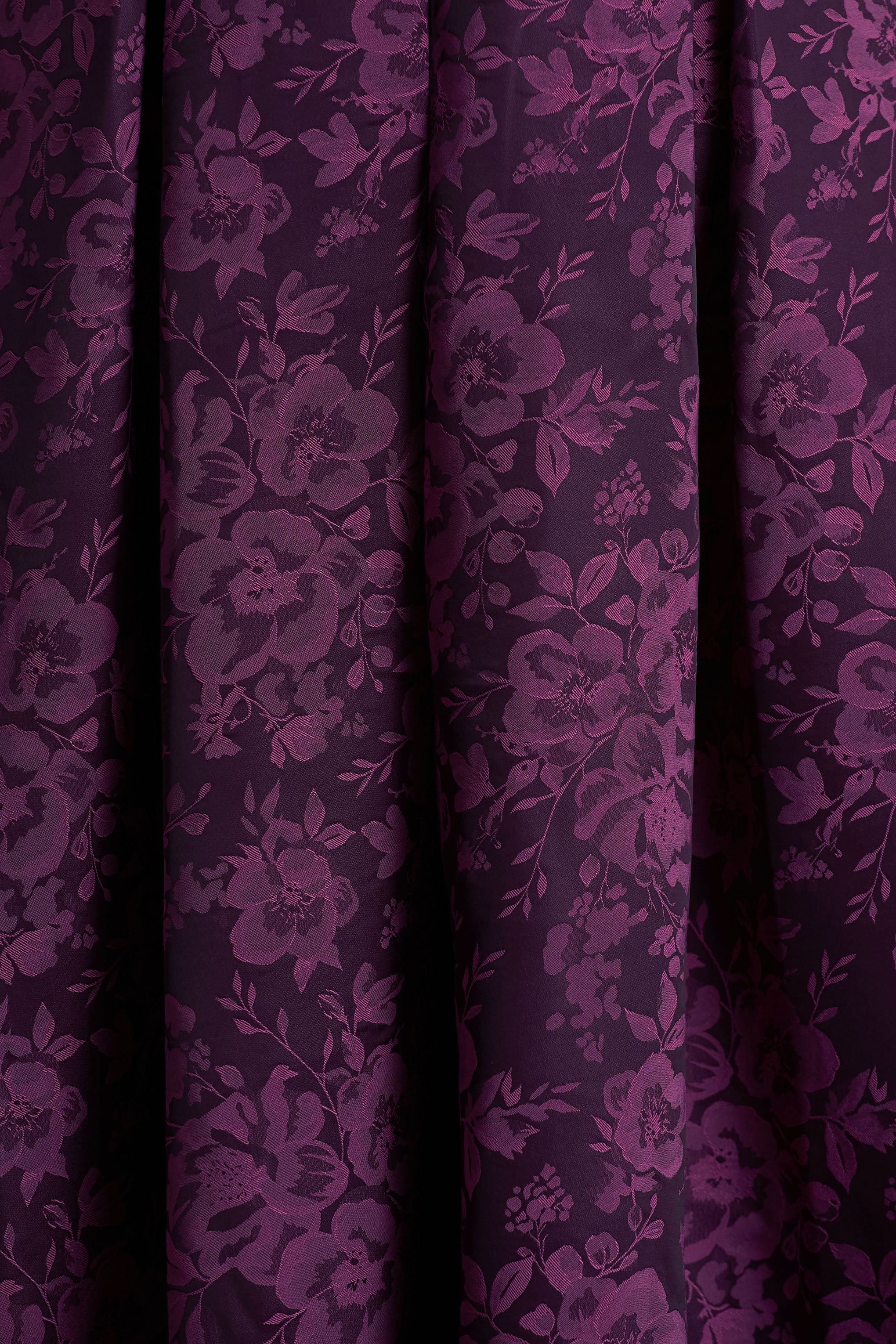 Isabeau | Burgundy Satin Plunge-Neck Midi Dress