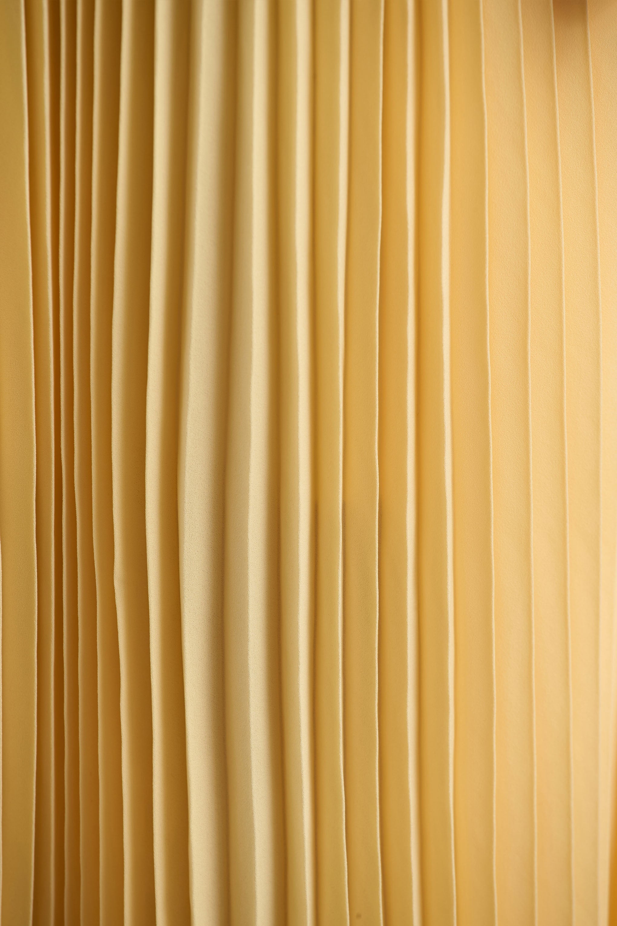 Tulip | Lemon Pleated High-Neck Midi Dress