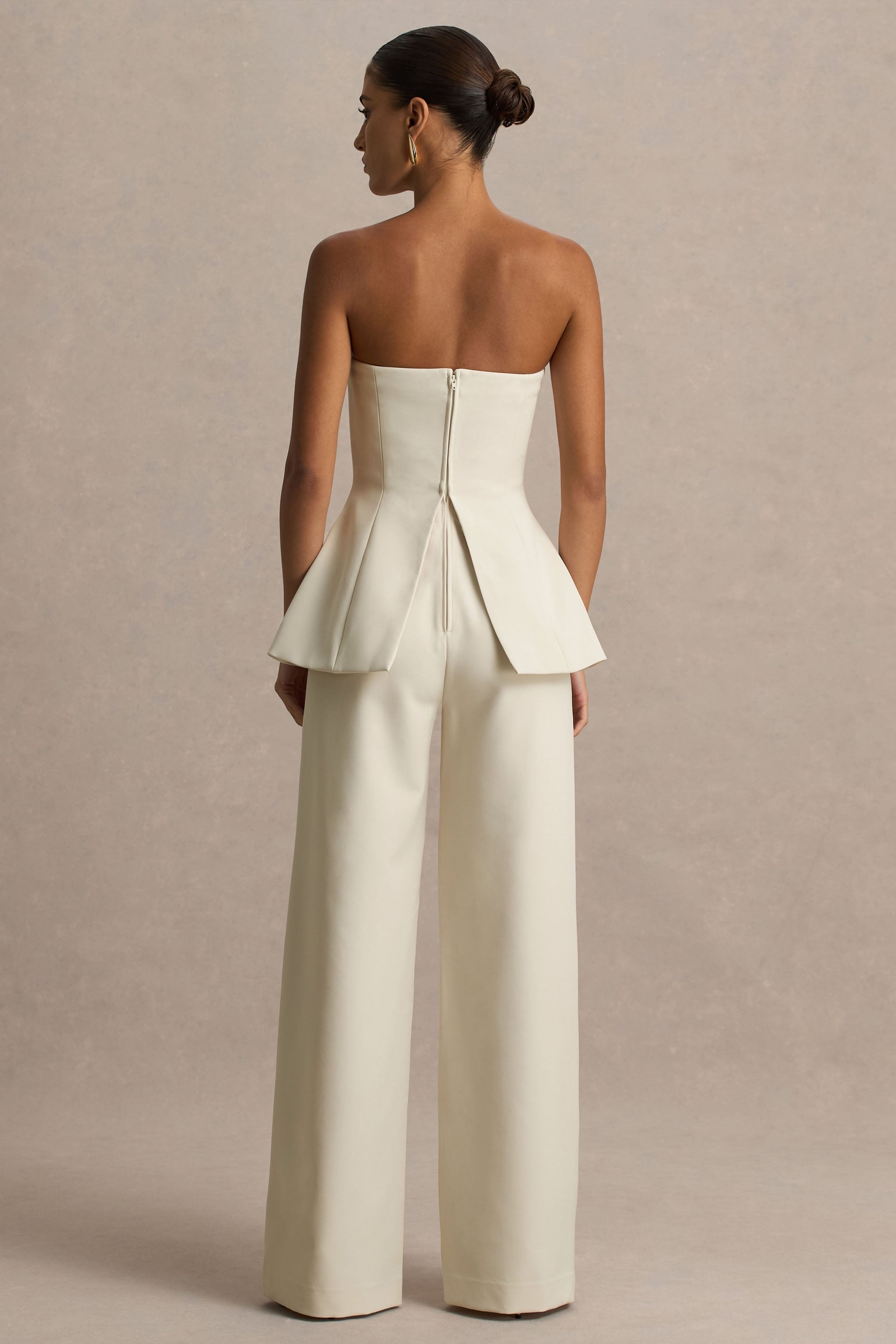 Zoey | Nude Bandeau Jumpsuit