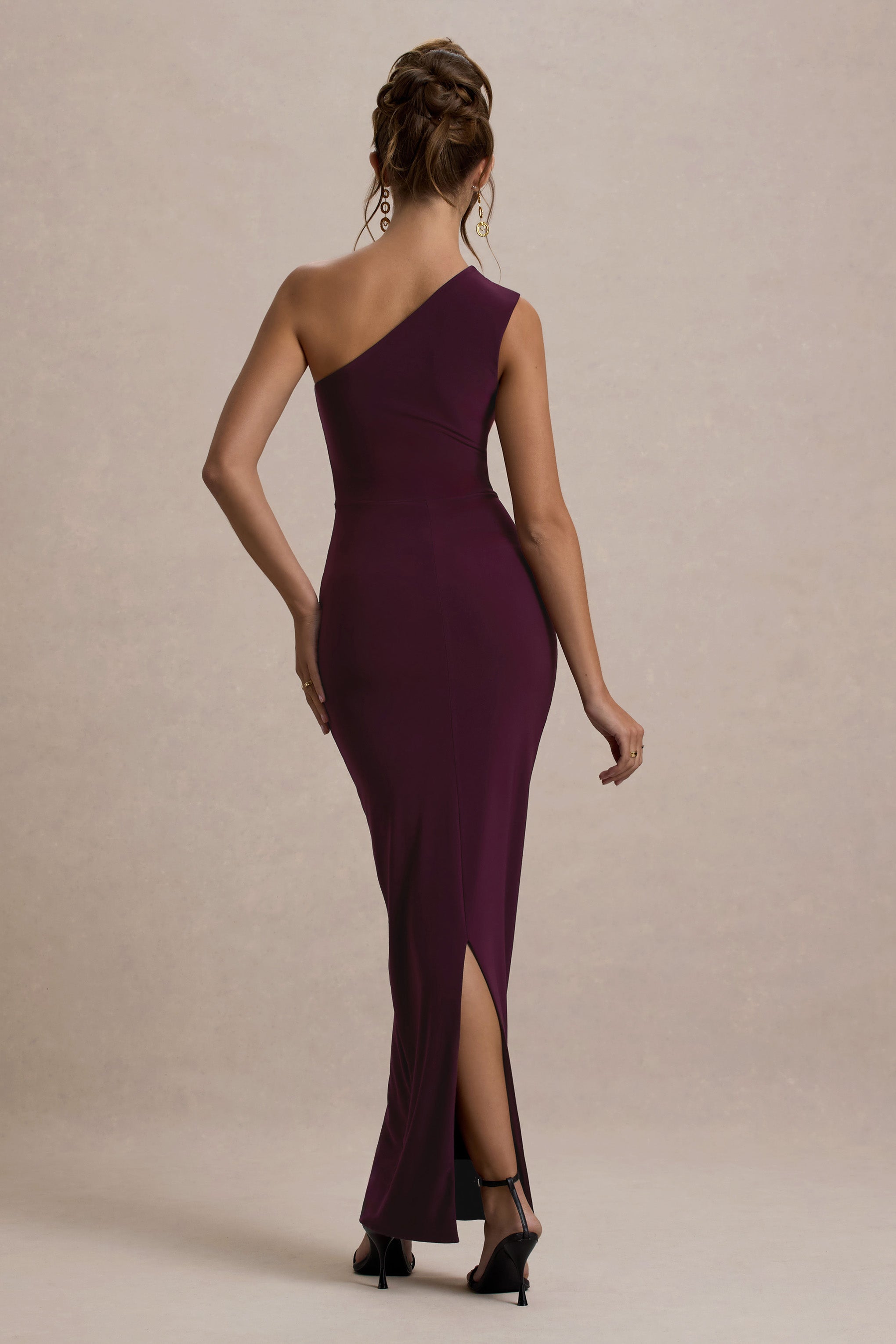 Dalarie | Port One-Shoulder Gathered Maxi Dress