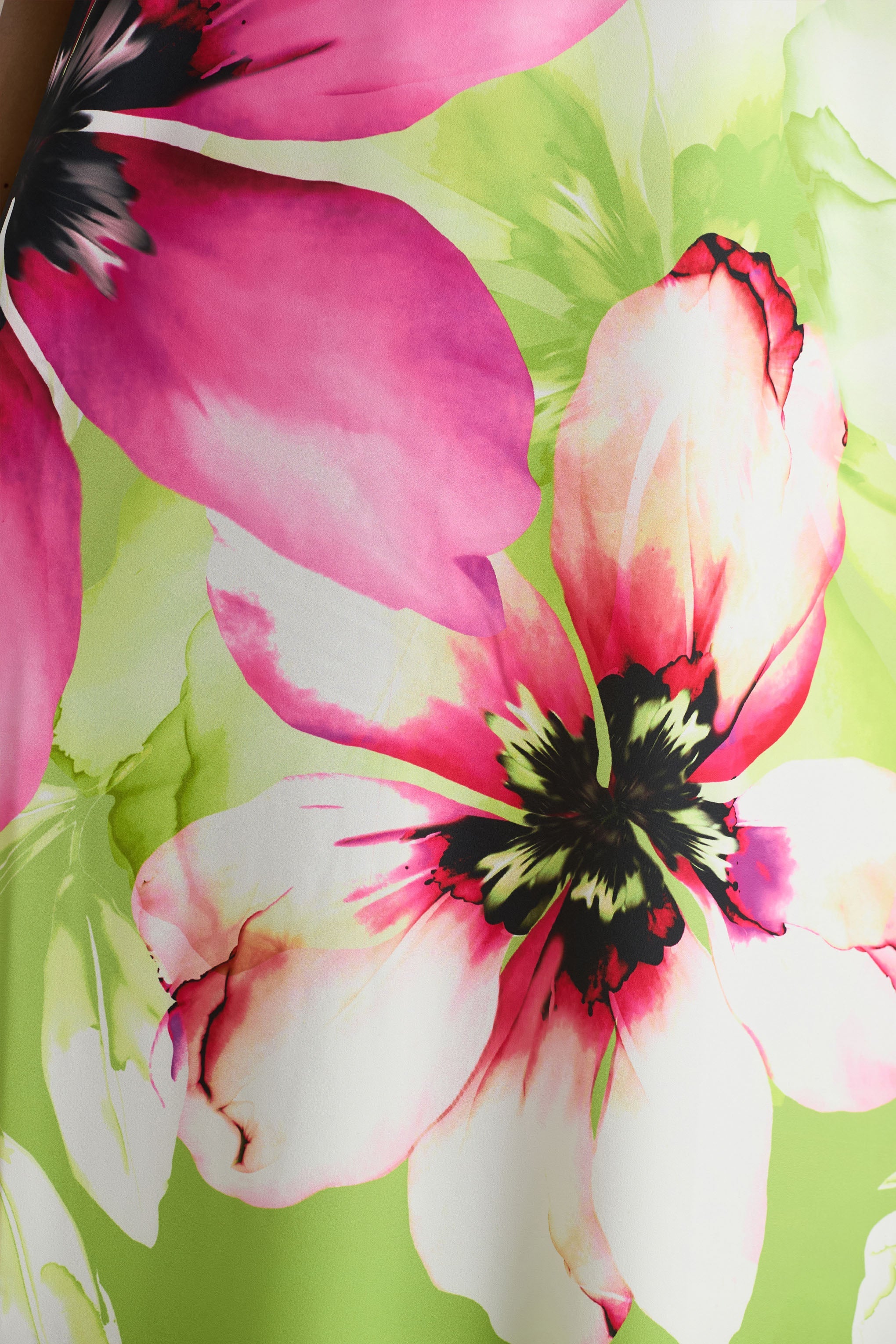 Ellery | Lime Floral Print Bandeau Maxi Dress